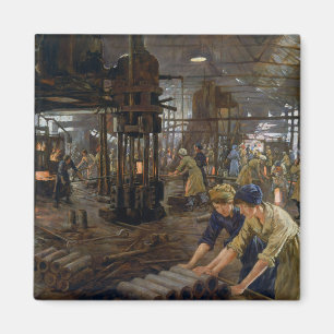 WW1 1918 Women Working at a Munitions a Factory  Magnet