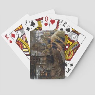 WW1 1918 Women Working at a Munitions a Factory Playing Cards