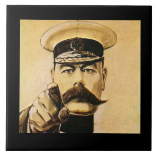 WW1 Lord Kitchener Ceramic Feature Tile. Tile