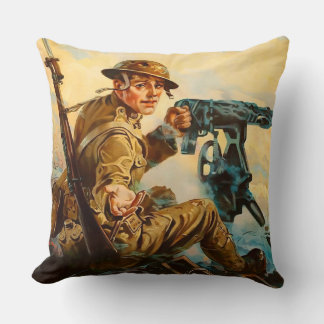 WW1 Propaganda "Ammunition" poster Cushion