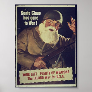 WW1 Santa Poster