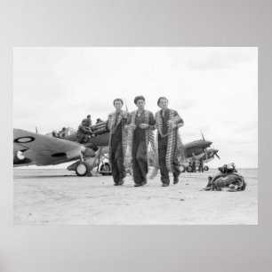 WW2 Aeroplane Ammunition, 1940s Poster