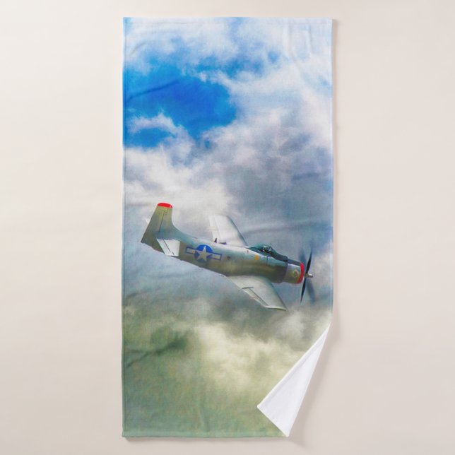 WW2 Aircraft AIR FORCE RAIDERS Bath Towel (Bath Towel)