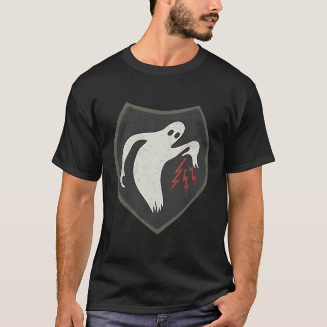 Ww2 Army 23Rd Headquarters Special Troops Ghost Ar T-Shirt (Front)