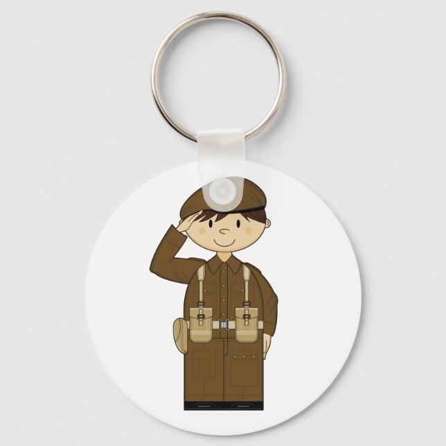 WW2 British Army Private Keychain (Front)