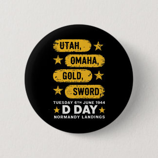 Ww2 D Day Beaches World War 2 Army Hero Normandy L 6 Cm Round Badge