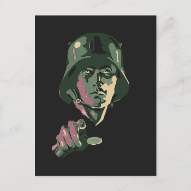 WW2 German Soldier Postcard (Front)