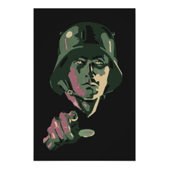 WW2 German Soldier Poster (Front)