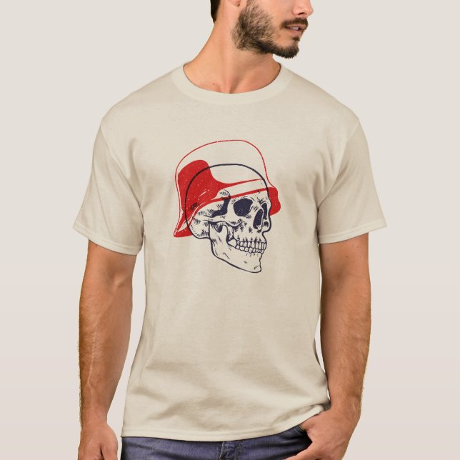 WW2 Germany Soldier Skull T-Shirt (Front)