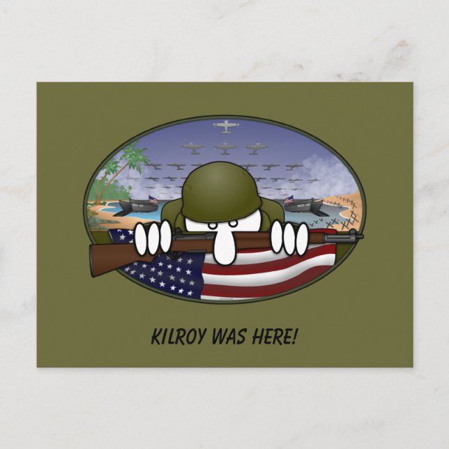 WW2 Kilroy Postcard (Front)