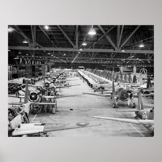 WW2 Mass Production, 1943 Poster (Front)