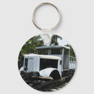 WW2 Military Train at the River Kwai Bridge Key Ring
