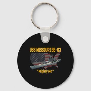 Ww2 Ship &amp; Korean War Uss Missouri Battleship  Key Ring