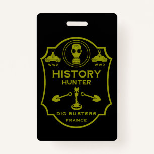 WW2 Trench Battlefield Metal Detecting Club ID Badge