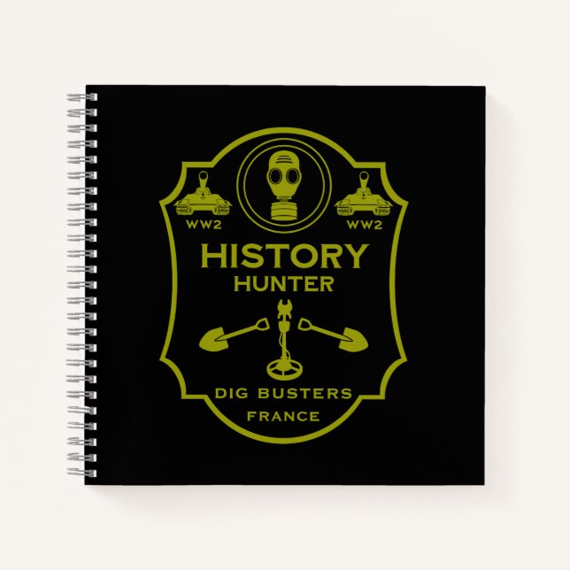 WW2 Trench Battlefield Metal Detecting Club Notebook (Front)