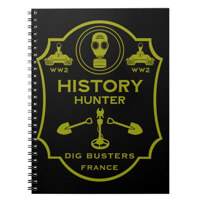 WW2 Trench Battlefield Metal Detecting Club Notebook (Front)