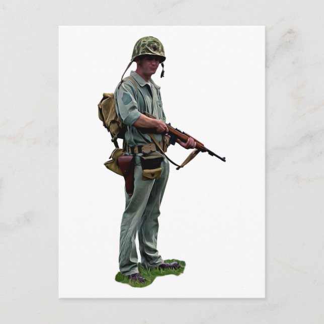 WW2 US Marine Postcard (Front)