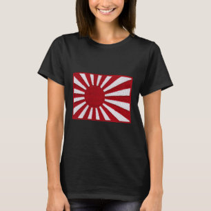 Ww2 War Flag Japan Flag Chest Retro Vintage Patch T-Shirt