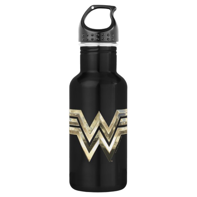 WW84 | Golden Wonder Woman Logo 532 Ml Water Bottle (Front)