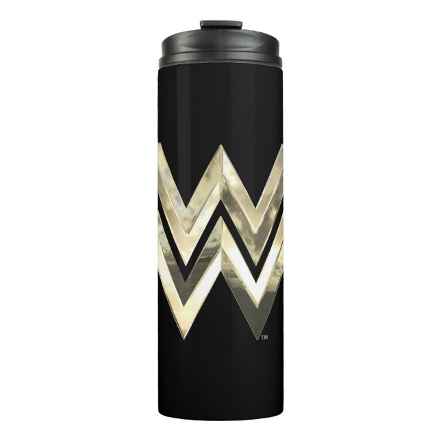 WW84 | Golden Wonder Woman Logo Thermal Tumbler (Front)
