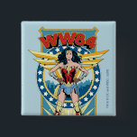 WW84 | Retro Comic Wonder Woman Character Badge<br><div class="desc">Wonder Woman (1984) | A retro comic book style badge of Wonder Woman featuring "WW84" written overhead.</div>