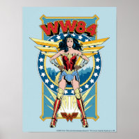 WW84 | Retro Comic Wonder Woman Character Badge