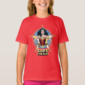 WW84 | Save The Day Wonder Woman Retro Comic Art T-Shirt