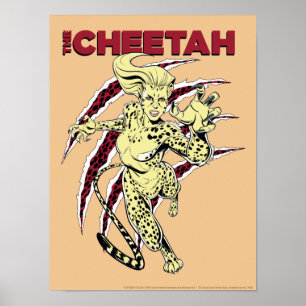 WW84   The Cheetah Retro Comic Art Poster