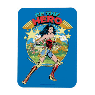 WW84 Themyscira Wonder Woman Retro Comic Art Magnet