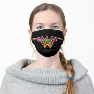 WW84   Wonder Woman Kaleidoscope Logo Cloth Face Mask