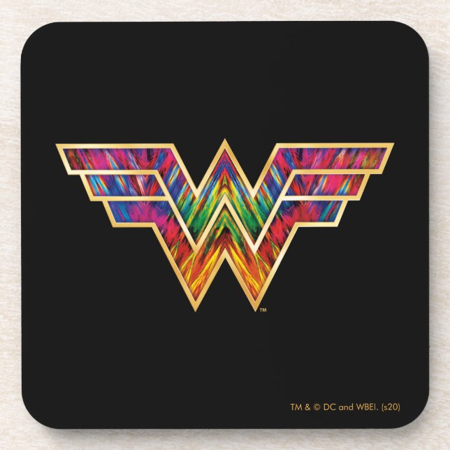 WW84 | Wonder Woman Kaleidoscope Logo Coaster (Front)