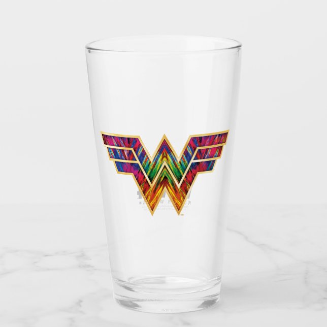 WW84 | Wonder Woman Kaleidoscope Logo Glass (Front)