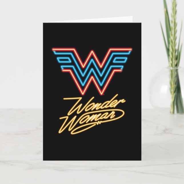 WW84 | Wonder Woman Neon Light Logo Card (Front)