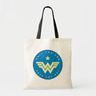 WW84 Wonder Woman Only You Can Save The Day Tote Bag