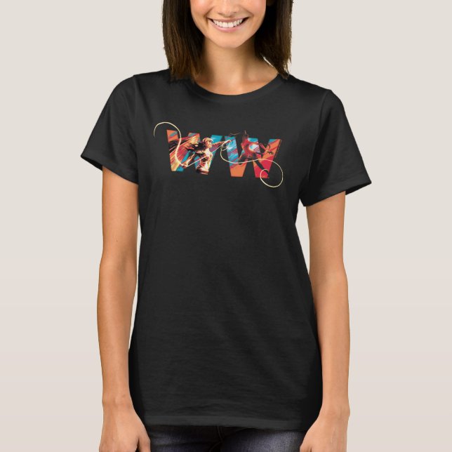 WW84 | Wonder Woman Vs. The Cheetah WW Logo T-Shirt (Front)