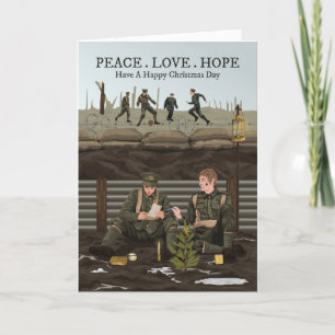 WWI 1914 Christmas Truce Christmas Card