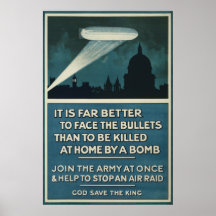 WWI British Army recruitment poster 20"x30"