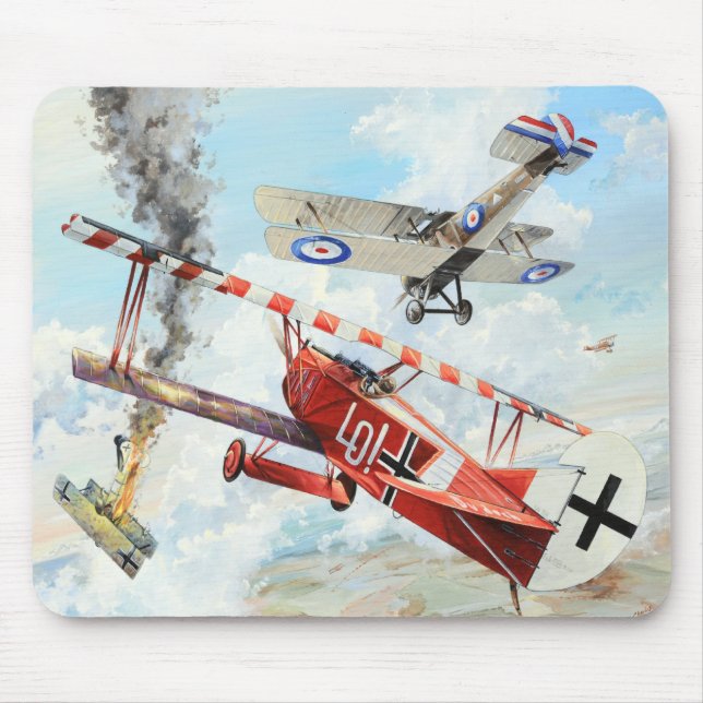 WWI ERNST UDET FOKKER D. VII MOUSEPAD (Front)