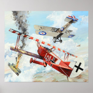 WWI ERNST UDET FOKKER D.VII PRINT