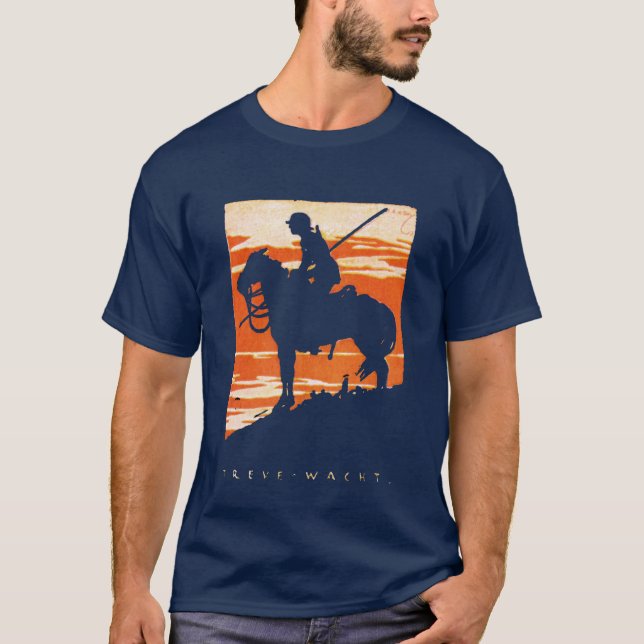 WWI German Cavalry Poster T-Shirt (Front)