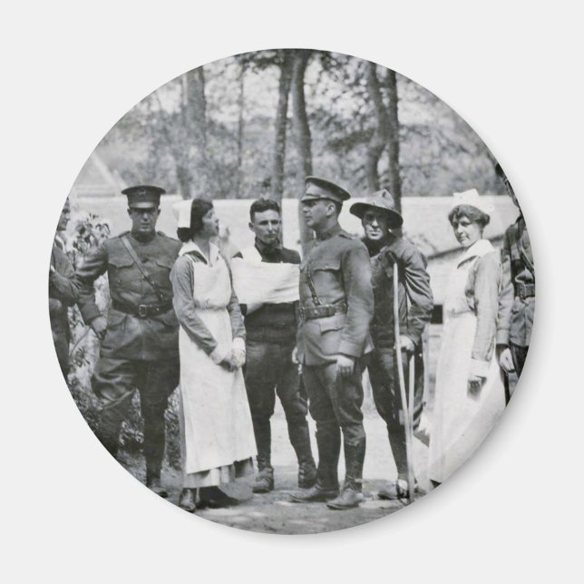 WWI Nurses and Doctors Magnet (Front)