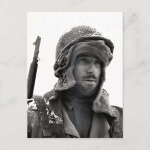 WWII American Infantryman Postcard