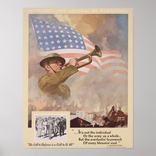 WWII Call to Defence Poster (Front)