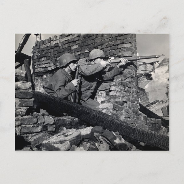 WWII Dutch Snipers Postcard (Front)