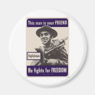 WWII Englishman Magnet