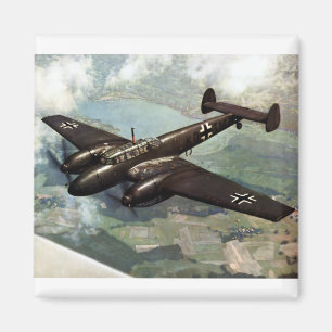 WWII German Bf-110 in Flight Magnet