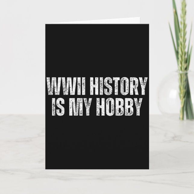 Wwii History I World War 2  Card (Front)