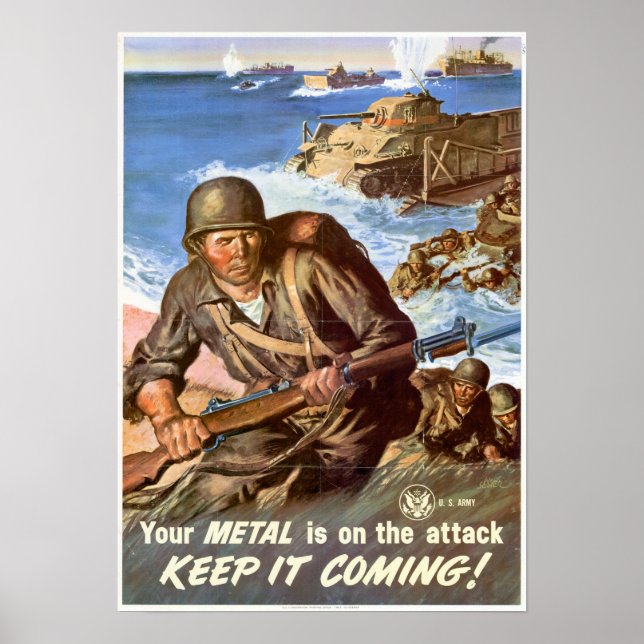 WWII Keep it Coming Poster (Front)