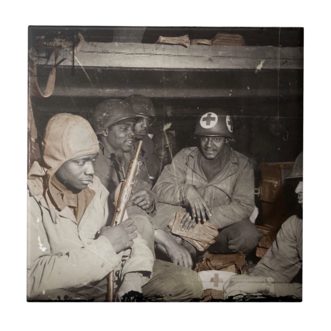 WWII Medics Waiting Tile (Front)