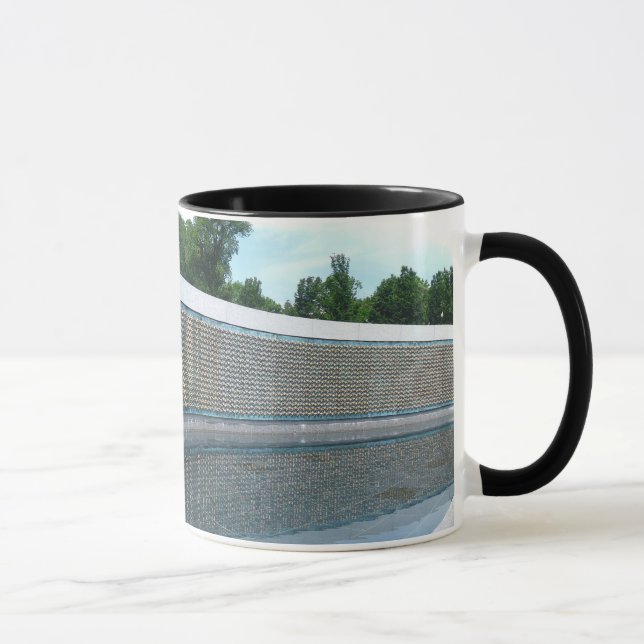 WWII Memorial Freedom Wall in Washington DC Mug (Right)